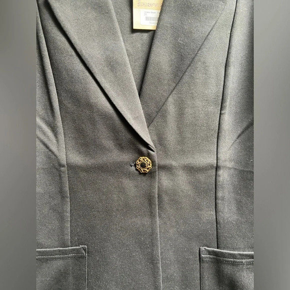 Blue Sky Anders Classic One button Black Blazer Sz 2x - Picture 7 of 9